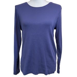 Chico's Purple Long Sleeve T-Shirt.  Size S
